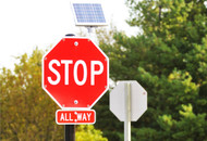 solar powered led stop signs