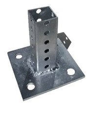 3/' GALVANIZED U CHANNEL SIGN POST BASE HEAVY DUTY FOR STREET ROAD TRAFFIC SIGNS