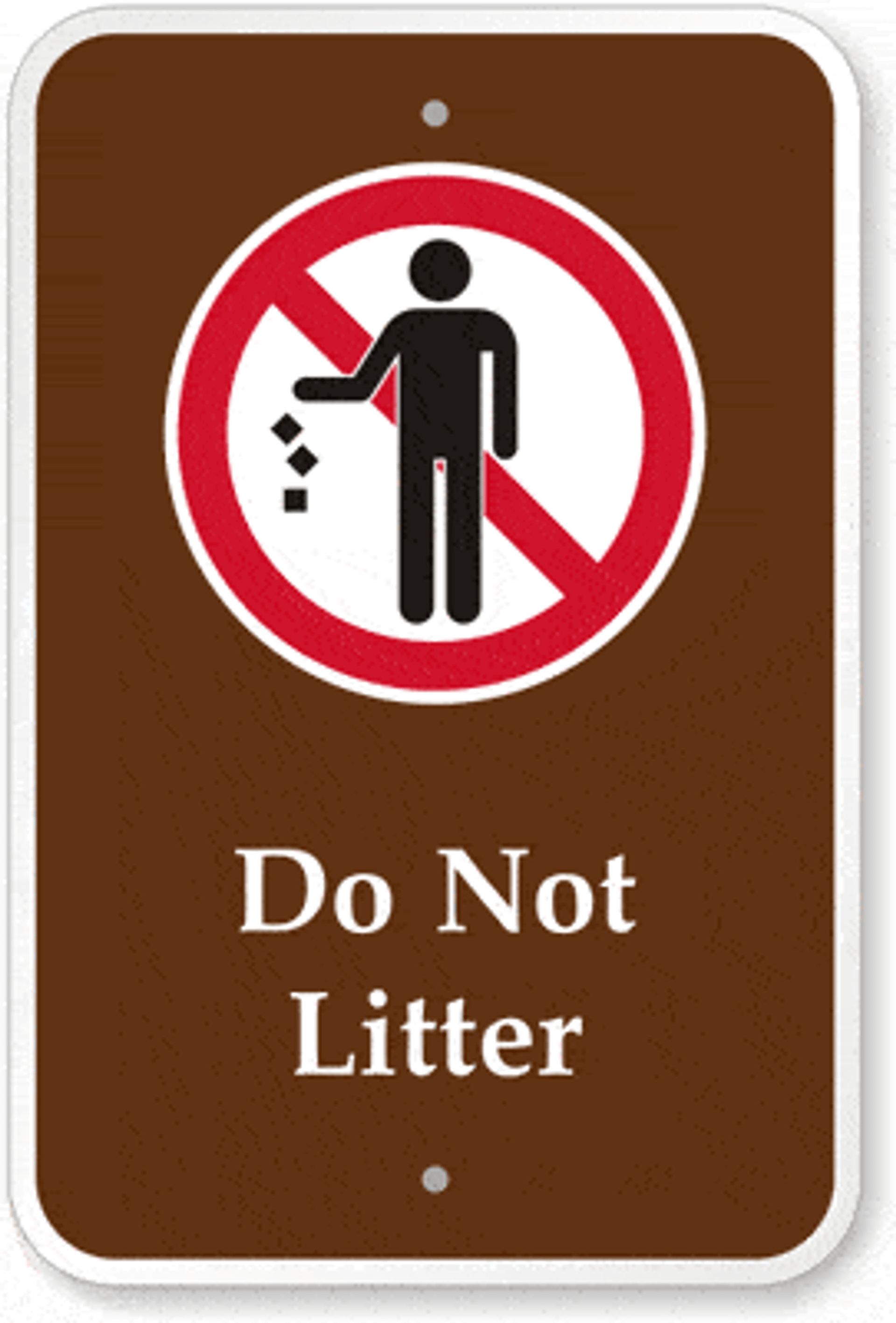 Do Not Litter Sign Don't Litter Sign Dornbos Sign and Safety