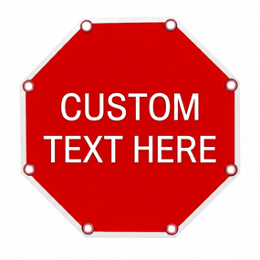 Flashing LED Custom Octagon Sign