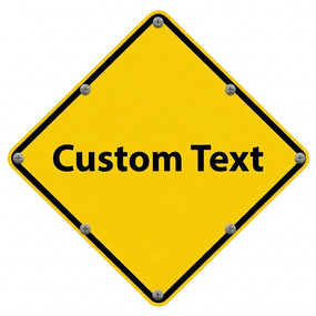 Flashing LED Custom Warning Sign