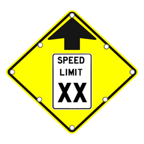 Speed Limit Ahead Sign
