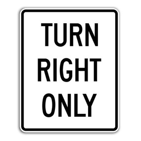 R3-31 Turn Right Only