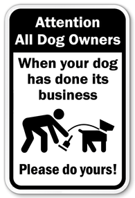 Dog Waste Sign