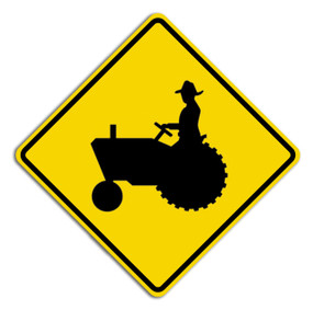 W11-5 Farm Machinery Crossing Sign