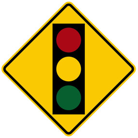 W3-3 Signal Ahead Symbol Sign