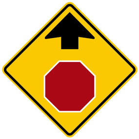 W3-1 Stop Ahead Symbol