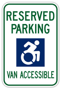 R7-8E Handicap Parking Van Accessible Sign