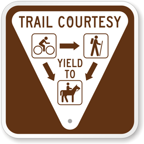 Trail Courtesy Sign