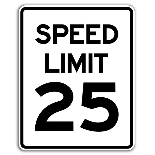 R2-1 Speed Limit Sign