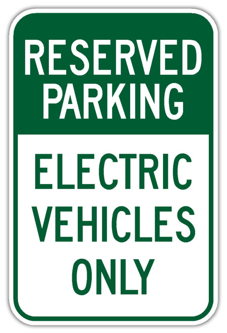 Electric Vehicles Only Sign