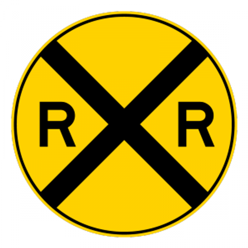 W10-1 Railroad Advance Warning Sign
