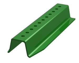 Green Post Column Sign Posts | Dornbos Sign & Safety, Inc.