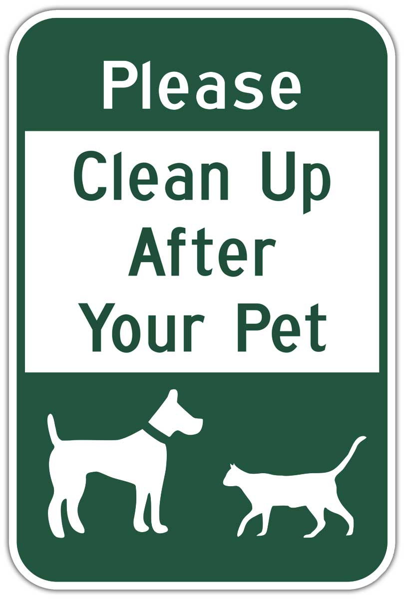 dog shit sign