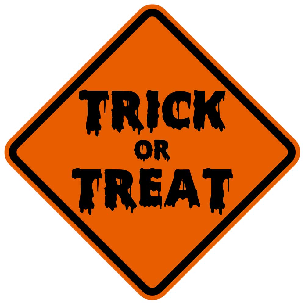 Trick Or Treat Sign Trick Or Treat 37654.1633021117