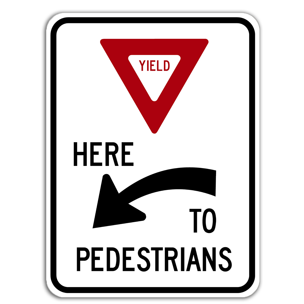 yield road signs