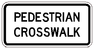 No Pedestrian Crossing (symbol) (R9-3)