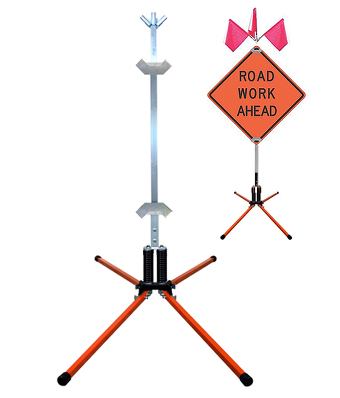 Portable Sign Stand: Dynaflex 3000 Sign Stand for Roll-Up Mesh Sign -  Conney Safety