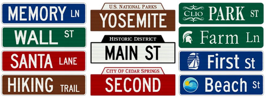 street name signs