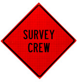 W21-6 survey crew roll up sign