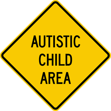 Children crossing road sign. Yellow diamond background. Traffic