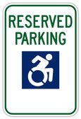 R7-8B Handicap Parking Sign (Blank Bottom)