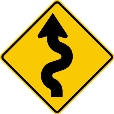 Winding Road Sign | Curvy Road Ahead | Dornbos Sign and Safety