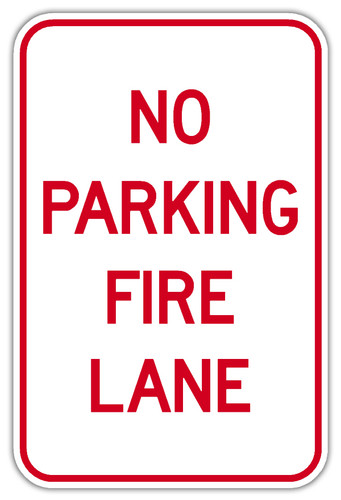 No Parking Fire Lane Sign | Prismatic Fire Lane Signs