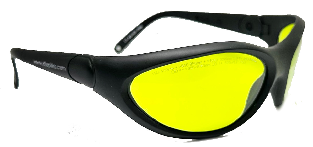 Gafas de seguridad láser, tipo de absorción de diodo de gafas protectoras  láser, Nd: yag gafas de protección láser 808nm, 908nm, 980nm, 1064nm láser