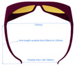 LG-003 IR Laser Safety Glasses Dimensions