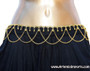 Belt with Loops and Binty Bells - Gold Tone