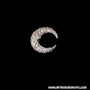 Belly Dance Moon Brooch (Pin) Close Up