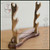 Deluxe Katana Stand (Katanakake) Triple Tier Natural Walnut