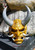 Goruden Guardian Oni - Aged Gold Japanese Oni Facemask - STOCK