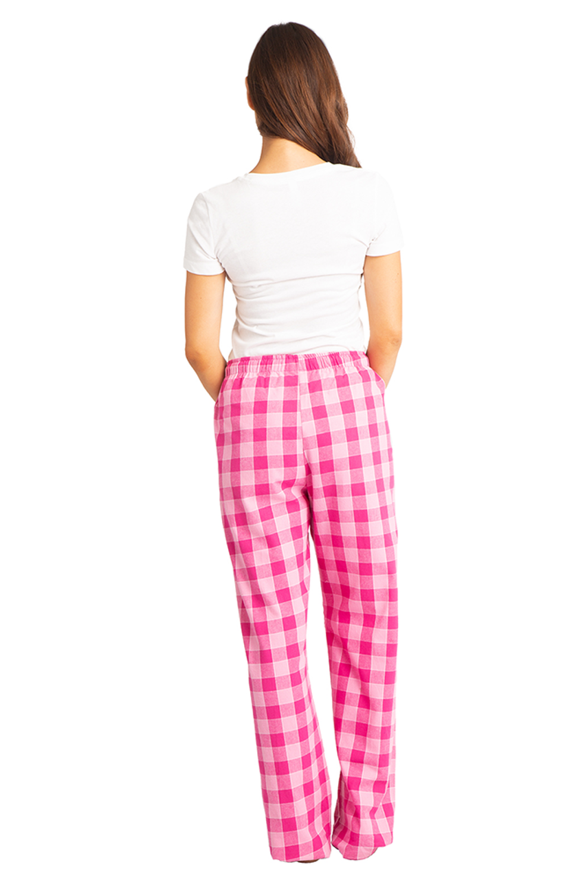 Women's Extra Tall Flannel Pajama Pants Extra Long Pj Pants Teal Pink White Plaid  Flannel Pjs Custom Inseam Pyjamas 35-39 Inseam 
