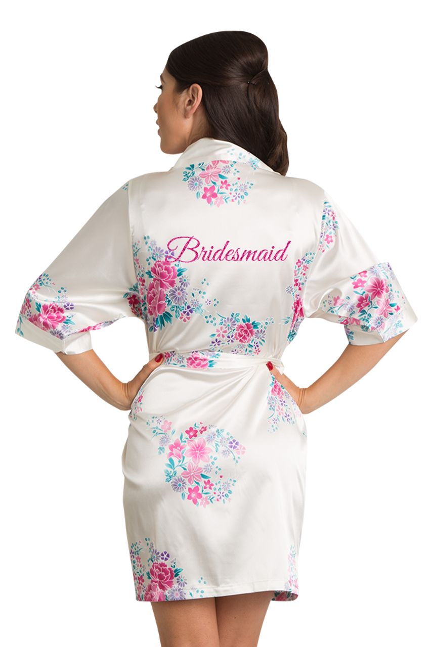 SALE! Free Robe Set of 10+, Bridesmaid Robes, Cotton Floral Robe