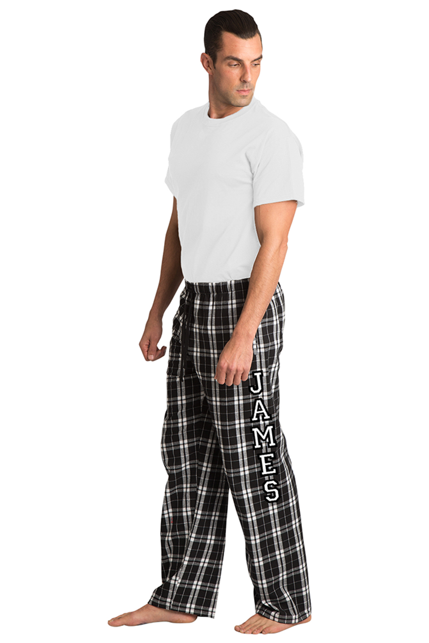 Custom Varsity Print Flannel Pajama Pants - Varsity Style