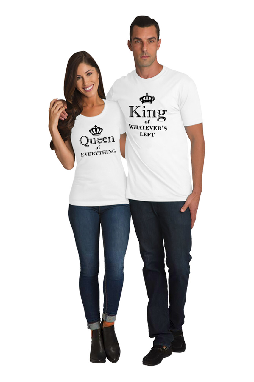 Free Shipping On All Orders 2 Shirts Couple Matching King And Queen Love T Shirts His And Hers 4742