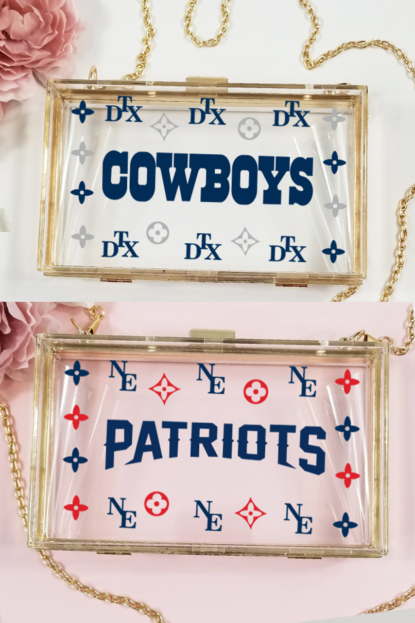 Stadium Approved NFL Football Clear Clutch Bag