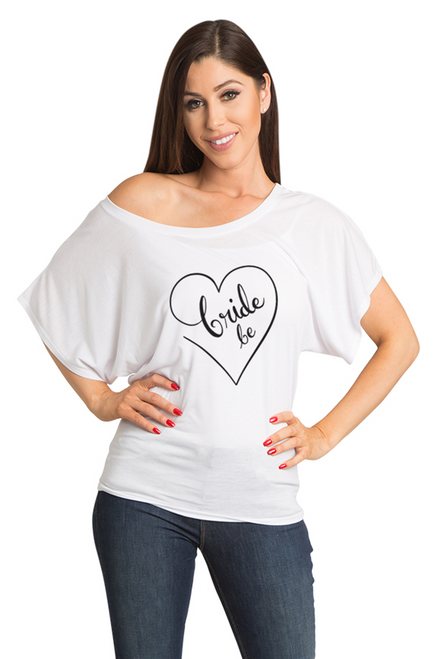 Zynotti Bride to Be Bachelorette Engagement Party White Tee Shirt Top