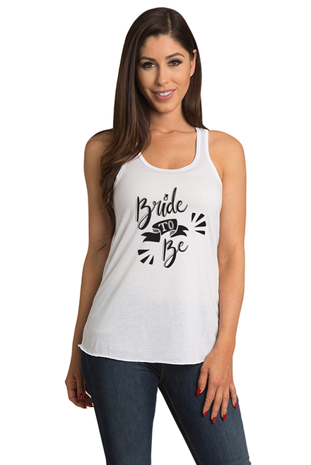 Zynotti Women's Bride to Be Bachelorette Engagement Party White Tank Top