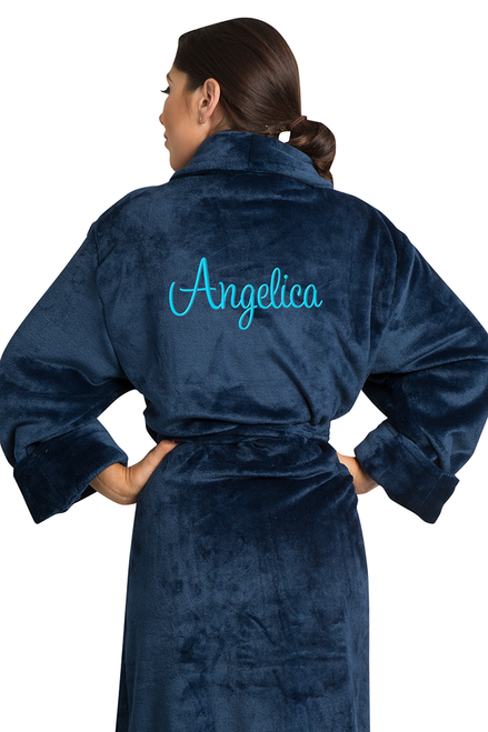 Zynotti's Unisex Personalized Embroidered Tahoe Microfleece Robe