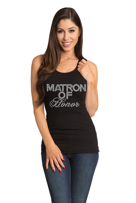 Zynotti's Big Bling Matron of Honor Ribbed Tank