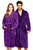 Zynotti's Unisex Personalized Embroidered Velour Shawl Robe