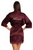 Custom Rhinestone Burgundy Lace Robe