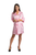 Personalized Embroidered Satin Pink Robe