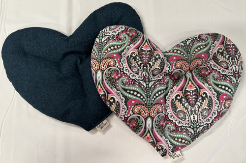 Two Hearts to Share- same fill & fabric for both or customize them!