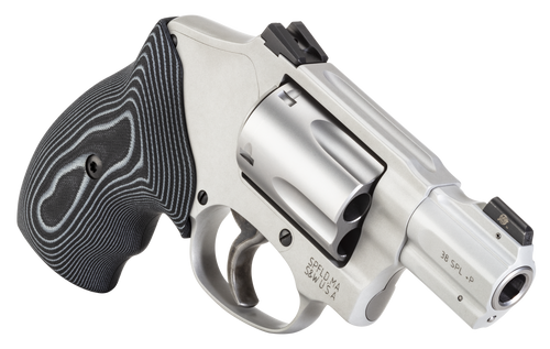 MODEL 642 THE ULTIMATE CARRY REVOLVER IN 38SPL SILVER WITH NO LOCK