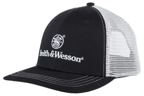 S&W® Classic Logo Black/Grey Trucker Hat