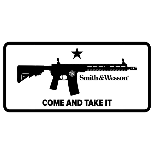 S&W COME AND TAKE IT LICENSE PLATE